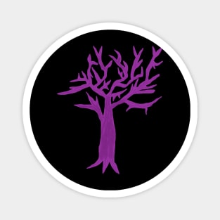 Purpule Tree design Magnet